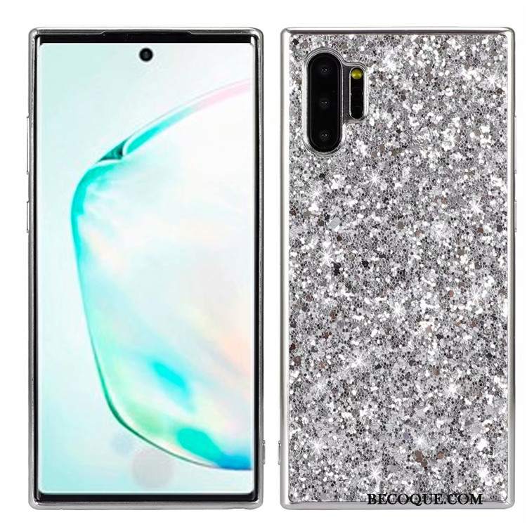 Futerał Samsung Galaxy Note 10+ Kreatywne Na Telefon Anti-fall, Etui Samsung Galaxy Note 10+ Ochraniacz Proszek Niebieski