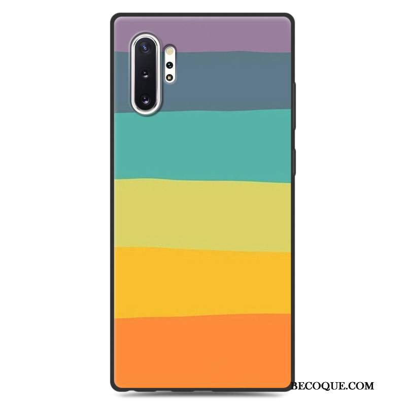 Futerał Samsung Galaxy Note 10+ Kreatywne Na Telefon Żółty, Etui Samsung Galaxy Note 10+ Silikonowe Nubuku Anti-fall