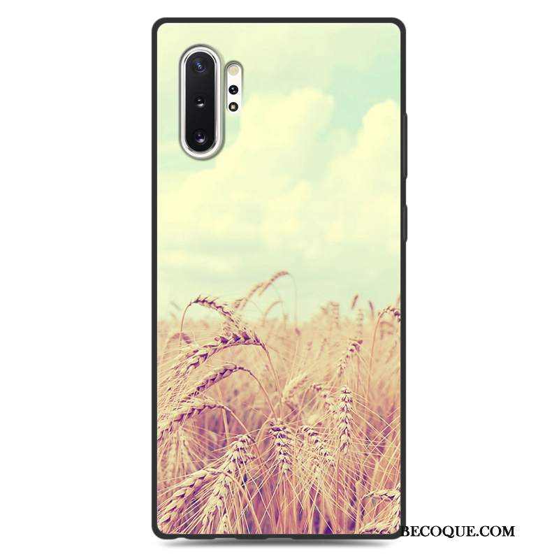 Futerał Samsung Galaxy Note 10+ Kreatywne Na Telefon Żółty, Etui Samsung Galaxy Note 10+ Silikonowe Nubuku Anti-fall