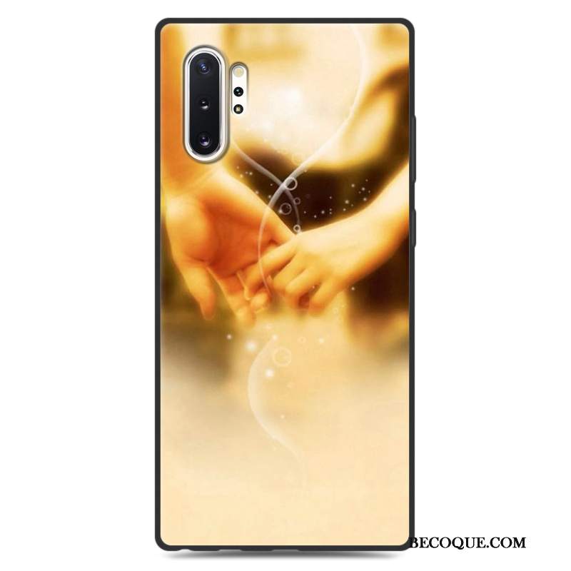 Futerał Samsung Galaxy Note 10+ Kreatywne Na Telefon Żółty, Etui Samsung Galaxy Note 10+ Silikonowe Nubuku Anti-fall