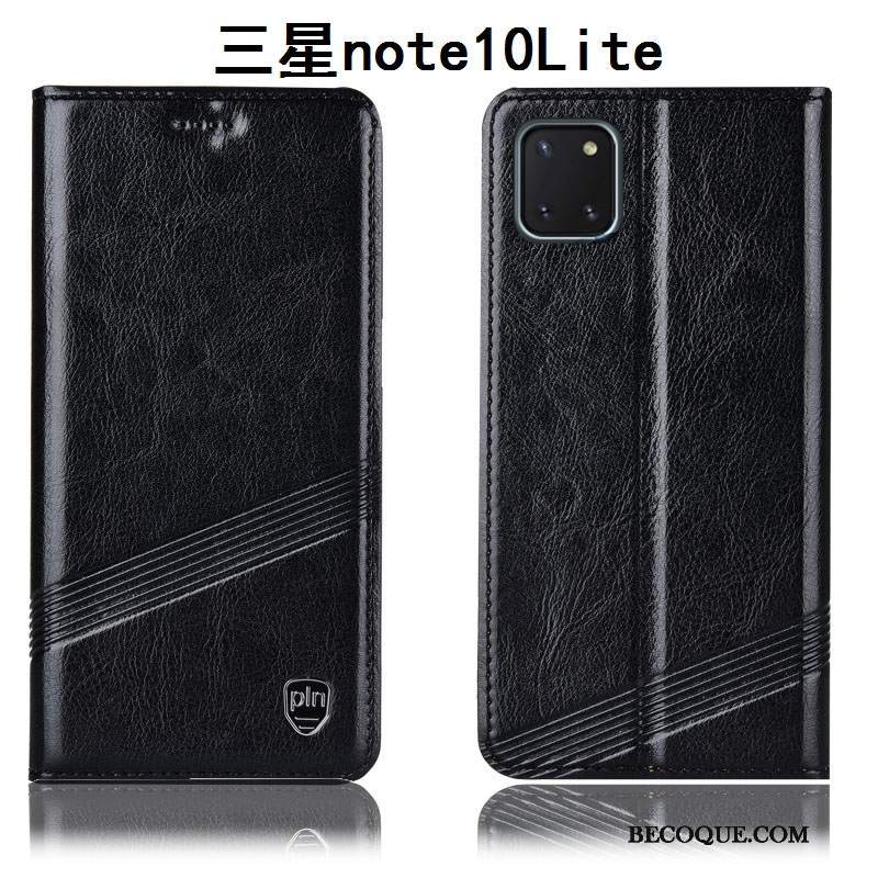 Futerał Samsung Galaxy Note 10 Lite Skóra Anti-fall Czerwony, Etui Samsung Galaxy Note 10 Lite Torby Na Telefon