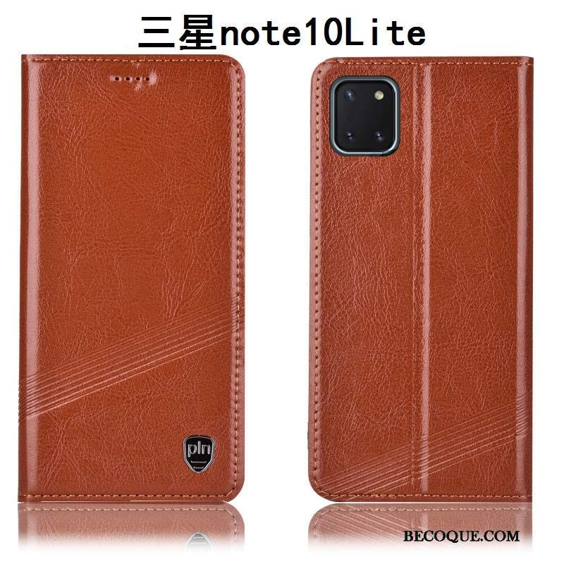 Futerał Samsung Galaxy Note 10 Lite Skóra Anti-fall Czerwony, Etui Samsung Galaxy Note 10 Lite Torby Na Telefon