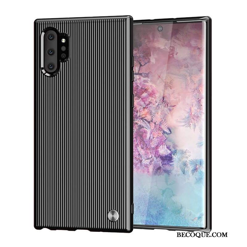 Futerał Samsung Galaxy Note 10+ Miękki Na Telefon Czerwony, Etui Samsung Galaxy Note 10+ Silikonowe W Paski