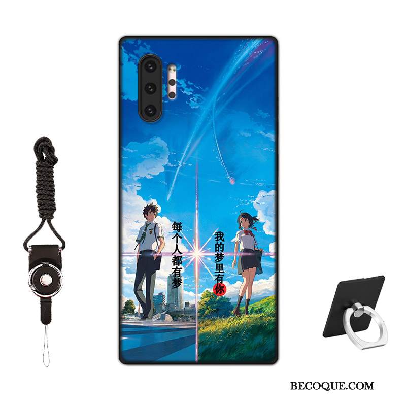 Futerał Samsung Galaxy Note 10+ Silikonowe Na Telefon Niebieski, Etui Samsung Galaxy Note 10+ Ochraniacz Nubuku Filmy