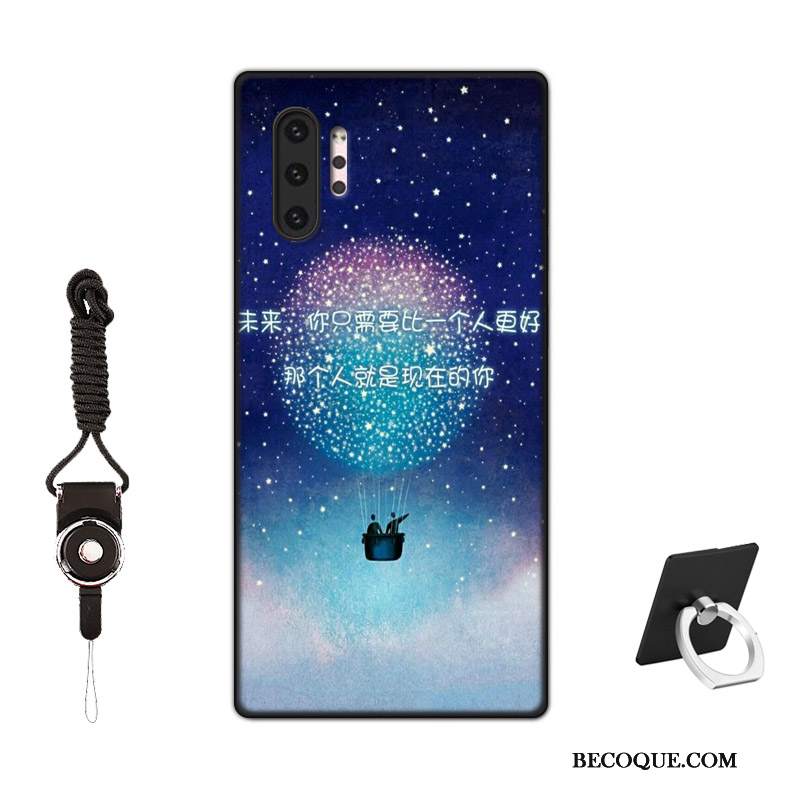 Futerał Samsung Galaxy Note 10+ Silikonowe Na Telefon Niebieski, Etui Samsung Galaxy Note 10+ Ochraniacz Nubuku Filmy