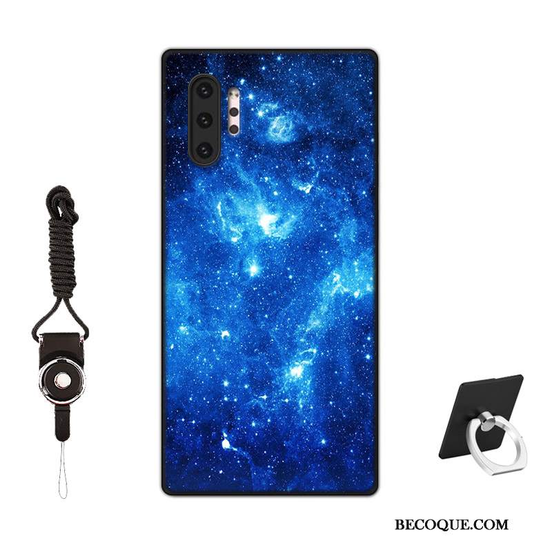 Futerał Samsung Galaxy Note 10+ Silikonowe Na Telefon Niebieski, Etui Samsung Galaxy Note 10+ Ochraniacz Nubuku Filmy