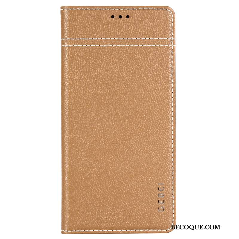 Futerał Samsung Galaxy Note 10 Skóra Na Telefon Khaki, Etui Samsung Galaxy Note 10 Pokrowce