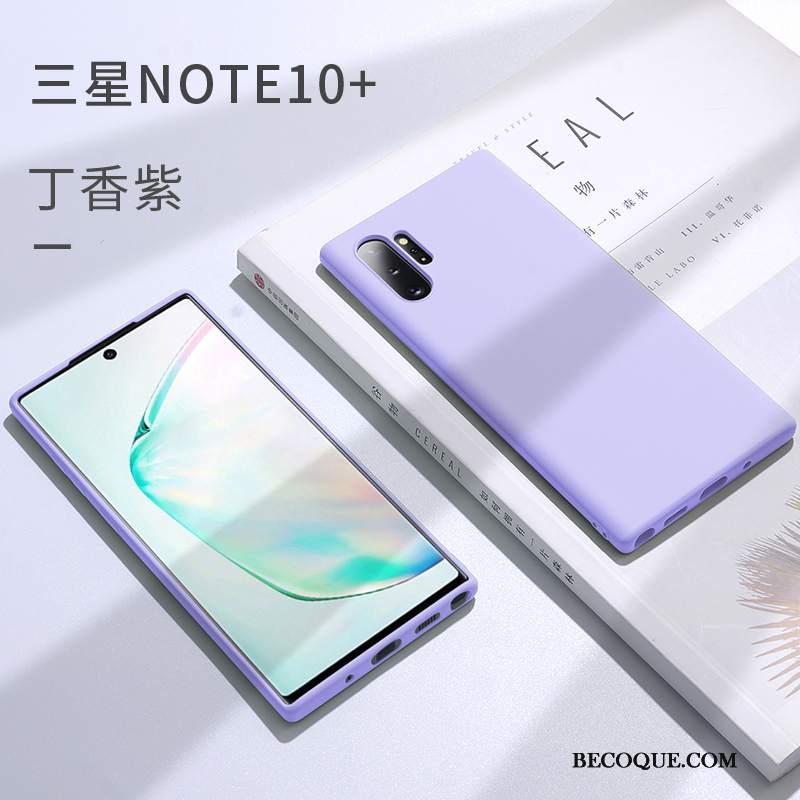 Futerał Samsung Galaxy Note 10+ Torby Cienkie Tendencja, Etui Samsung Galaxy Note 10+ Silikonowe Na Telefon Niebieski