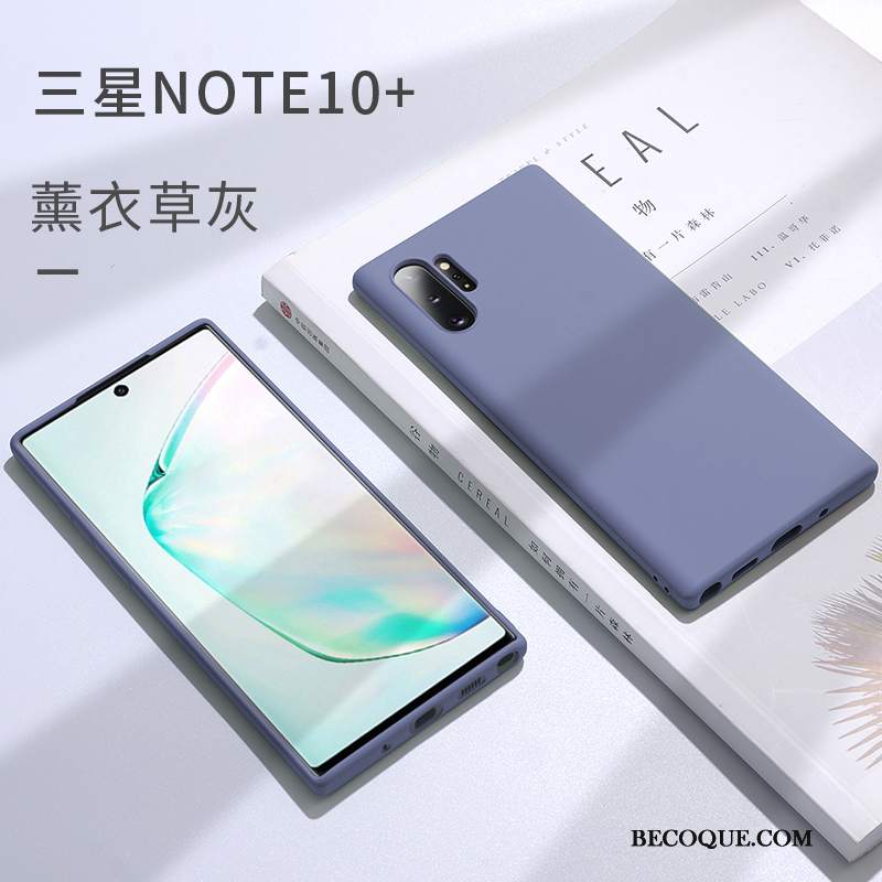 Futerał Samsung Galaxy Note 10+ Torby Cienkie Tendencja, Etui Samsung Galaxy Note 10+ Silikonowe Na Telefon Niebieski