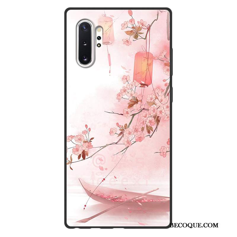 Futerał Samsung Galaxy Note 10+ Vintage Zielony Chiński Styl, Etui Samsung Galaxy Note 10+ Ochraniacz Anti-fall Sztuka