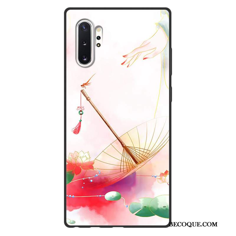 Futerał Samsung Galaxy Note 10+ Vintage Zielony Chiński Styl, Etui Samsung Galaxy Note 10+ Ochraniacz Anti-fall Sztuka