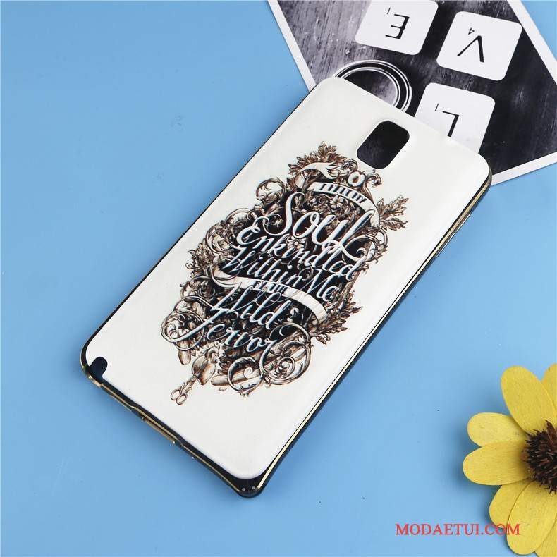 Futerał Samsung Galaxy Note 3 Metal Tylna Pokrywana Telefon, Etui Samsung Galaxy Note 3 Kolor Granica