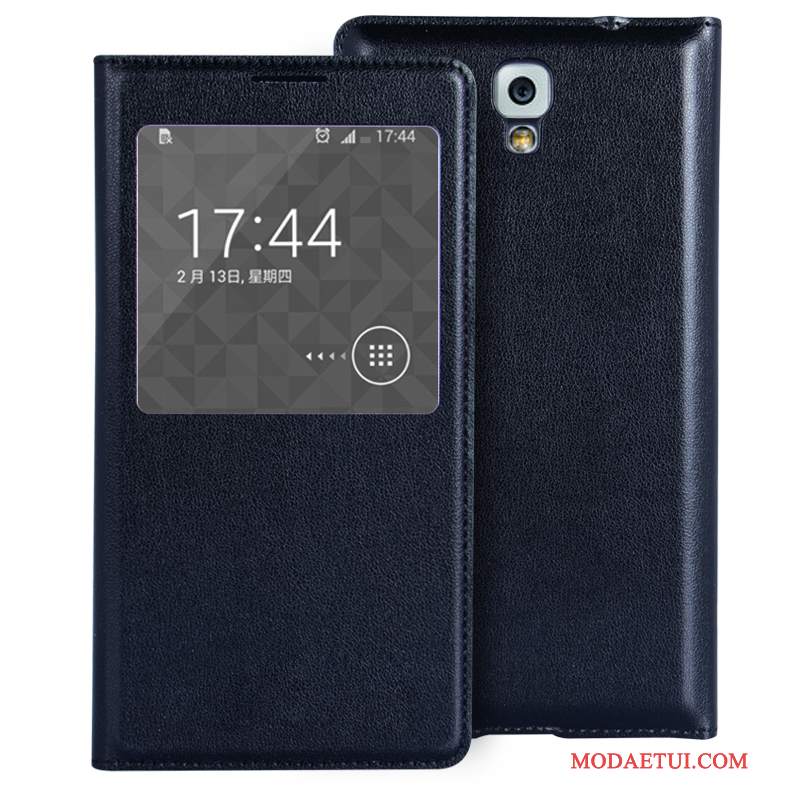 Futerał Samsung Galaxy Note 3 Pokrowce Purpurowyna Telefon, Etui Samsung Galaxy Note 3 Skóra Mini