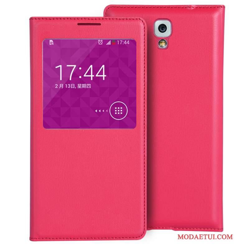 Futerał Samsung Galaxy Note 3 Pokrowce Purpurowyna Telefon, Etui Samsung Galaxy Note 3 Skóra Mini