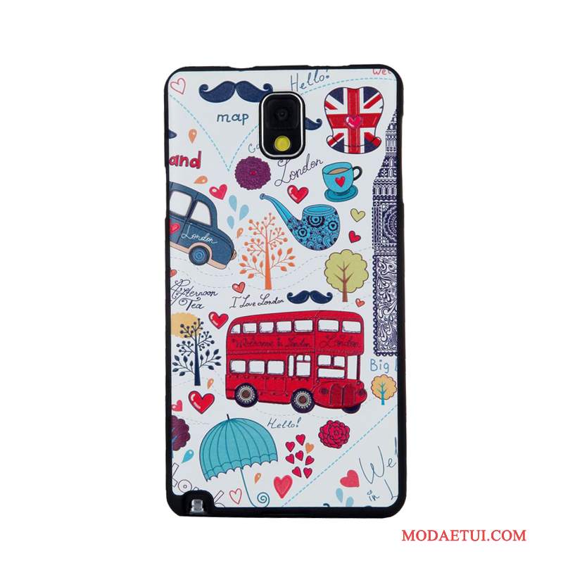 Futerał Samsung Galaxy Note 3 Relief Tendencja Filmy, Etui Samsung Galaxy Note 3 Miękki Na Telefon Szkło Hartowane