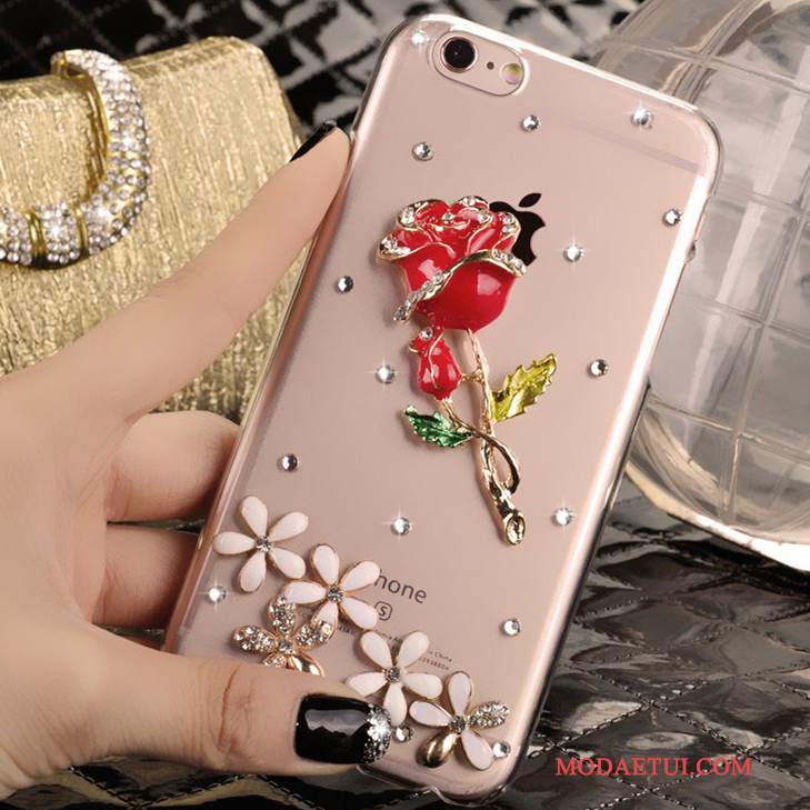 Futerał Samsung Galaxy Note 3 Rhinestone Na Telefon Czerwony, Etui Samsung Galaxy Note 3 Ochraniacz