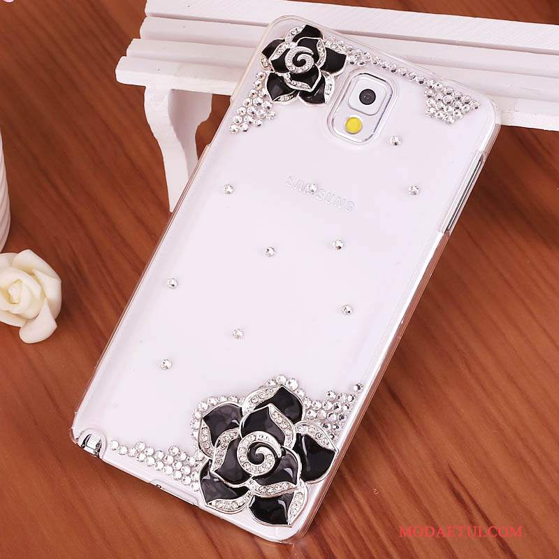 Futerał Samsung Galaxy Note 3 Rhinestone Tendencjana Telefon, Etui Samsung Galaxy Note 3 Ochraniacz Niebieski