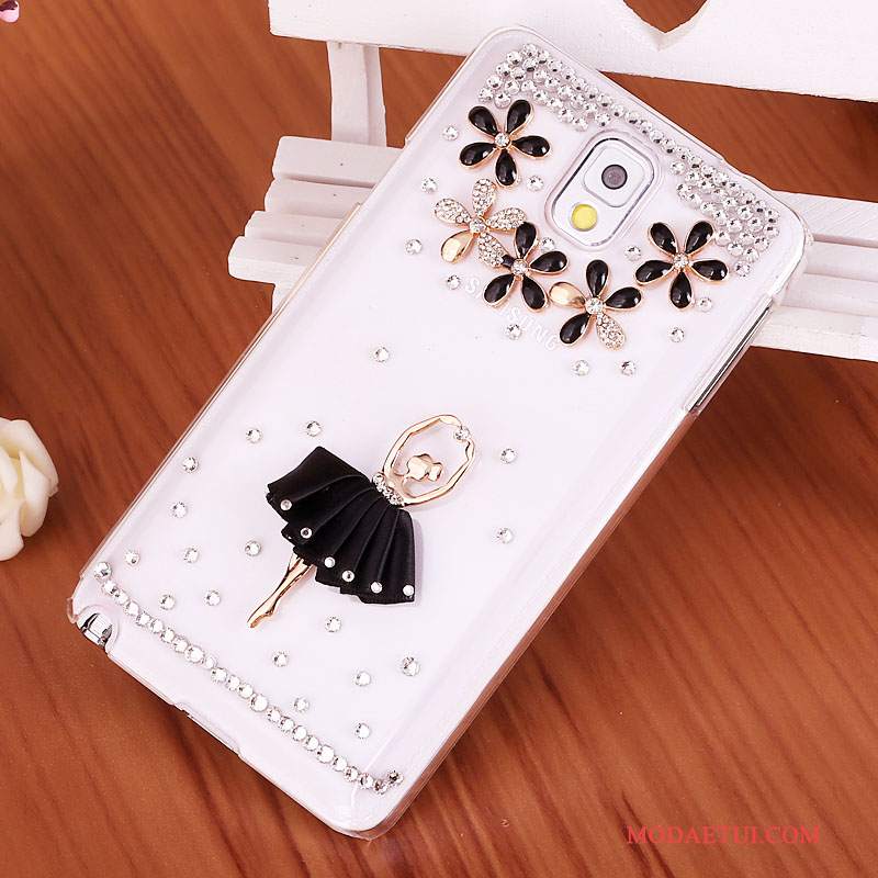 Futerał Samsung Galaxy Note 3 Rhinestone Tendencjana Telefon, Etui Samsung Galaxy Note 3 Ochraniacz Niebieski