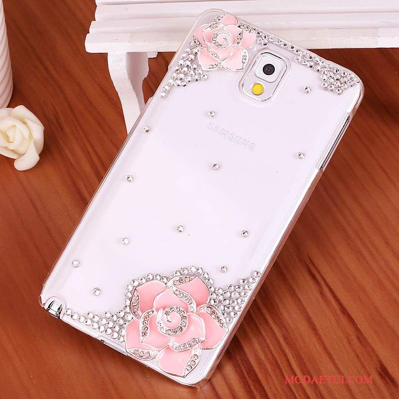 Futerał Samsung Galaxy Note 3 Rhinestone Tendencjana Telefon, Etui Samsung Galaxy Note 3 Ochraniacz Niebieski