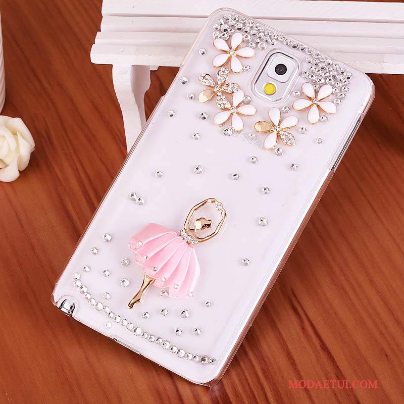 Futerał Samsung Galaxy Note 3 Rhinestone Tendencjana Telefon, Etui Samsung Galaxy Note 3 Ochraniacz Niebieski