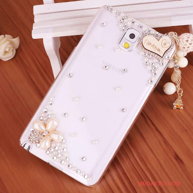 Futerał Samsung Galaxy Note 3 Rhinestone Tendencjana Telefon, Etui Samsung Galaxy Note 3 Ochraniacz Niebieski