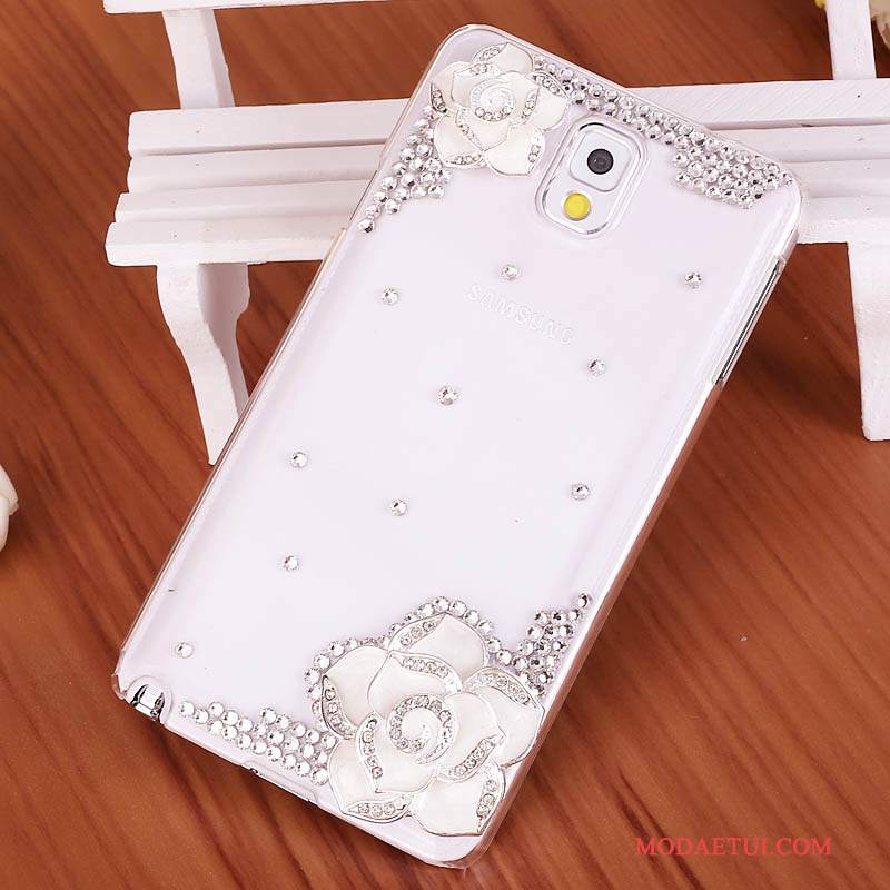 Futerał Samsung Galaxy Note 3 Rhinestone Tendencjana Telefon, Etui Samsung Galaxy Note 3 Ochraniacz Niebieski