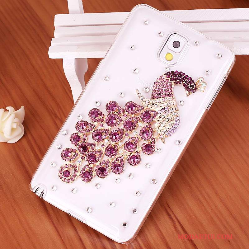 Futerał Samsung Galaxy Note 3 Rhinestone Tendencjana Telefon, Etui Samsung Galaxy Note 3 Ochraniacz Niebieski