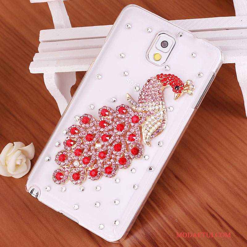 Futerał Samsung Galaxy Note 3 Rhinestone Tendencjana Telefon, Etui Samsung Galaxy Note 3 Ochraniacz Niebieski