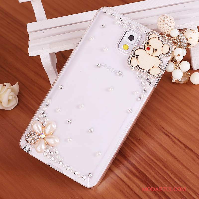 Futerał Samsung Galaxy Note 3 Rhinestone Tendencjana Telefon, Etui Samsung Galaxy Note 3 Ochraniacz Niebieski