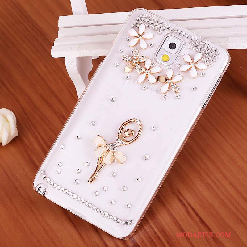 Futerał Samsung Galaxy Note 3 Rhinestone Tendencjana Telefon, Etui Samsung Galaxy Note 3 Ochraniacz Niebieski