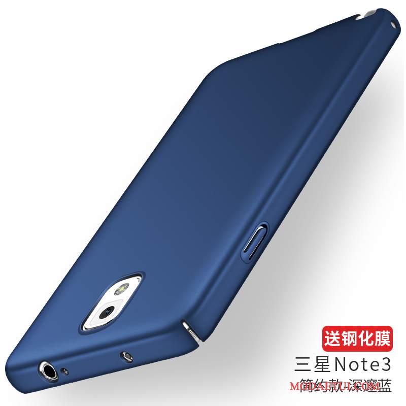 Futerał Samsung Galaxy Note 3 Silikonowe Ciemno Niebieski Trudno, Etui Samsung Galaxy Note 3 Ochraniacz Na Telefon Nubuku