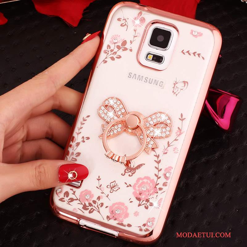 Futerał Samsung Galaxy Note 4 Rhinestone Złoto Ring, Etui Samsung Galaxy Note 4 Silikonowe