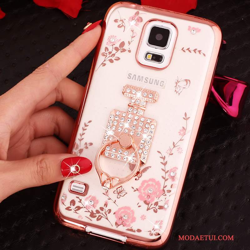 Futerał Samsung Galaxy Note 4 Rhinestone Złoto Ring, Etui Samsung Galaxy Note 4 Silikonowe