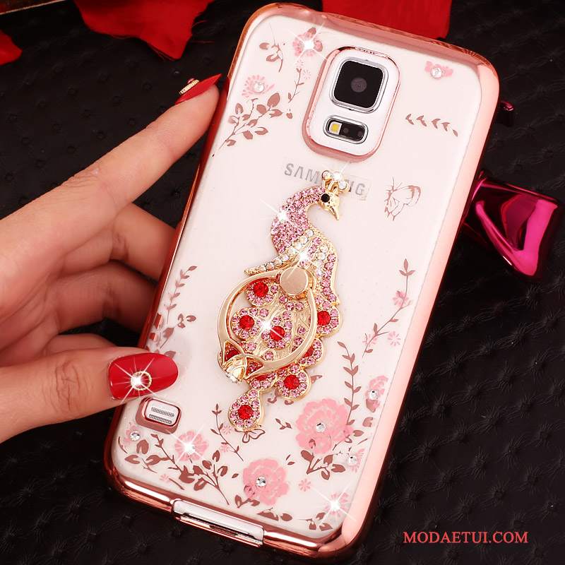 Futerał Samsung Galaxy Note 4 Rhinestone Złoto Ring, Etui Samsung Galaxy Note 4 Silikonowe