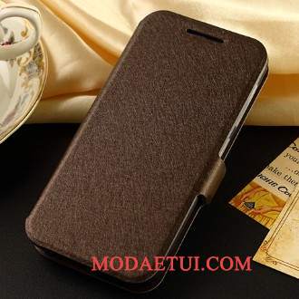 Futerał Samsung Galaxy Note 4 Skóra Złoto Biznes, Etui Samsung Galaxy Note 4 Ochraniacz