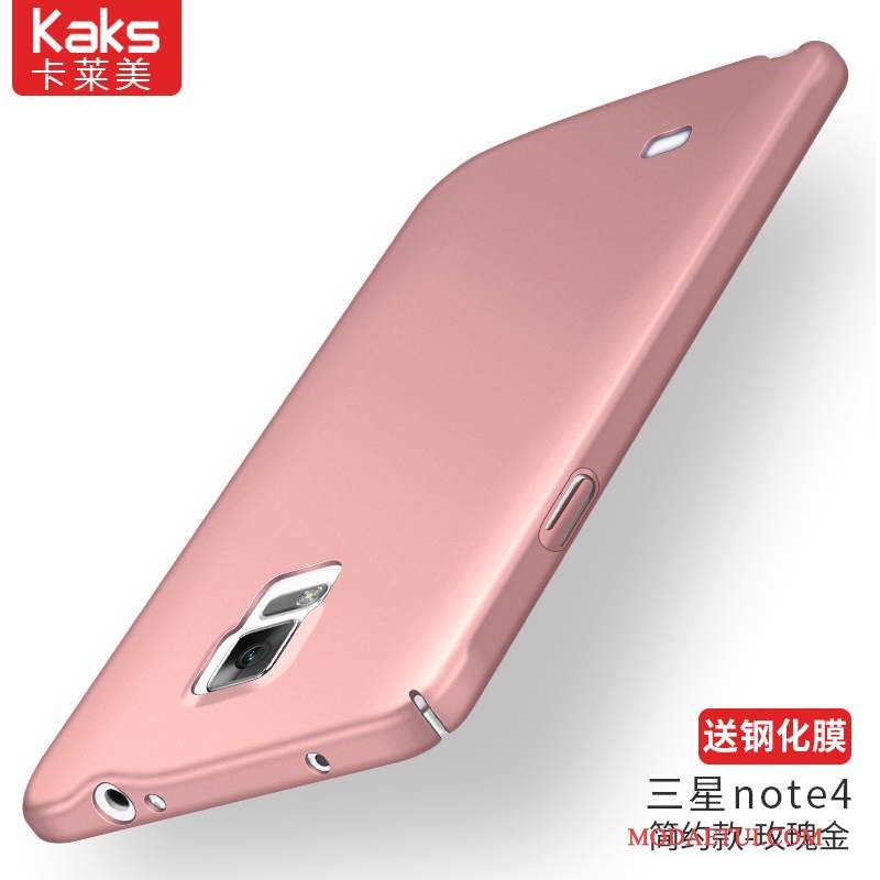 Futerał Samsung Galaxy Note 4 Torby Różowe Trudno, Etui Samsung Galaxy Note 4 Silikonowe Na Telefon Nubuku