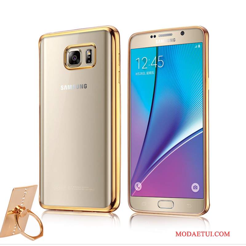 Futerał Samsung Galaxy Note 5 Miękki Szary Cienka, Etui Samsung Galaxy Note 5 Ochraniacz Przezroczysty Poszycie