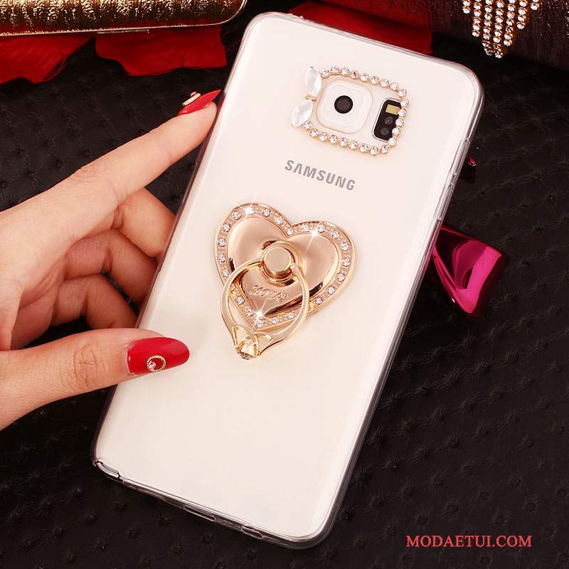 Futerał Samsung Galaxy Note 5 Rhinestone Biały, Etui Samsung Galaxy Note 5 Ochraniacz