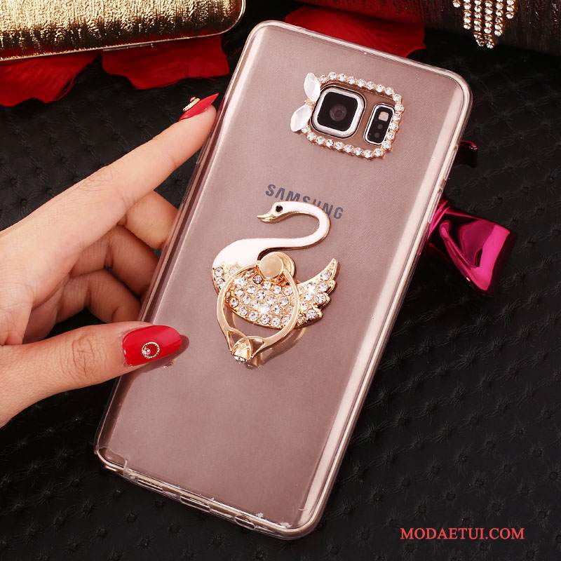 Futerał Samsung Galaxy Note 5 Rhinestone Biały, Etui Samsung Galaxy Note 5 Ochraniacz