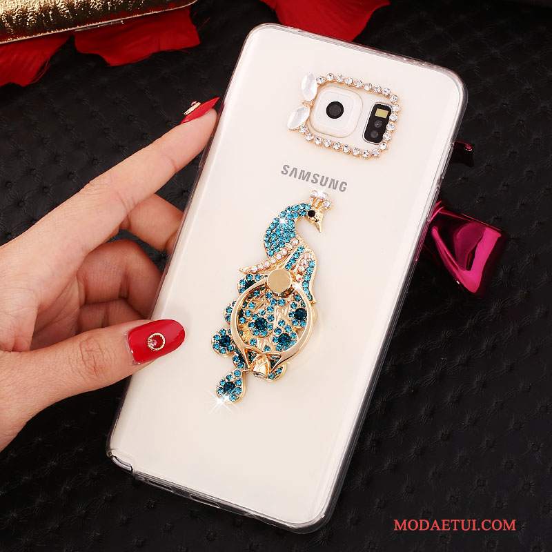 Futerał Samsung Galaxy Note 5 Rhinestone Biały, Etui Samsung Galaxy Note 5 Ochraniacz