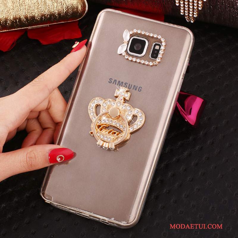 Futerał Samsung Galaxy Note 5 Rhinestone Biały, Etui Samsung Galaxy Note 5 Ochraniacz