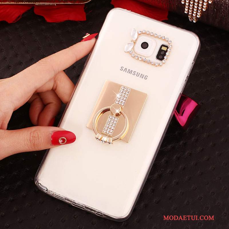 Futerał Samsung Galaxy Note 5 Rhinestone Biały, Etui Samsung Galaxy Note 5 Ochraniacz