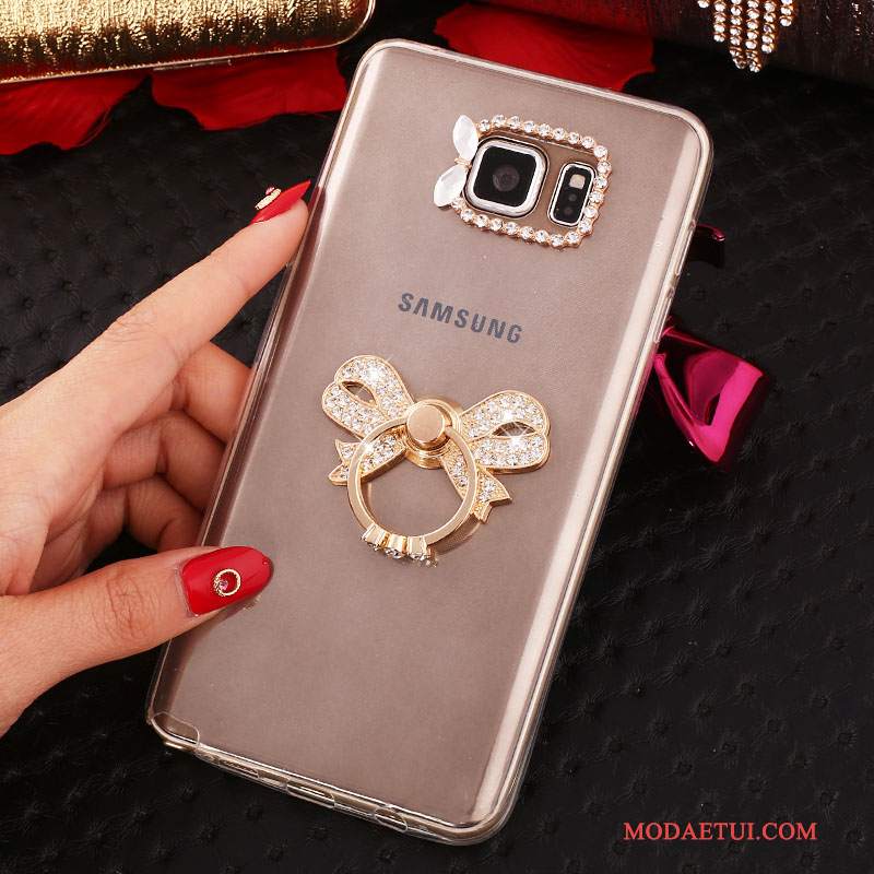 Futerał Samsung Galaxy Note 5 Rhinestone Biały, Etui Samsung Galaxy Note 5 Ochraniacz