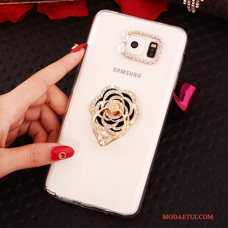 Futerał Samsung Galaxy Note 5 Rhinestone Biały, Etui Samsung Galaxy Note 5 Ochraniacz