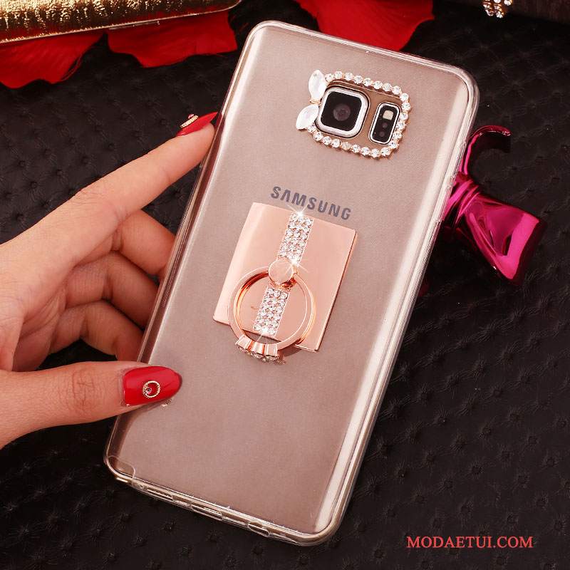 Futerał Samsung Galaxy Note 5 Rhinestone Biały, Etui Samsung Galaxy Note 5 Ochraniacz