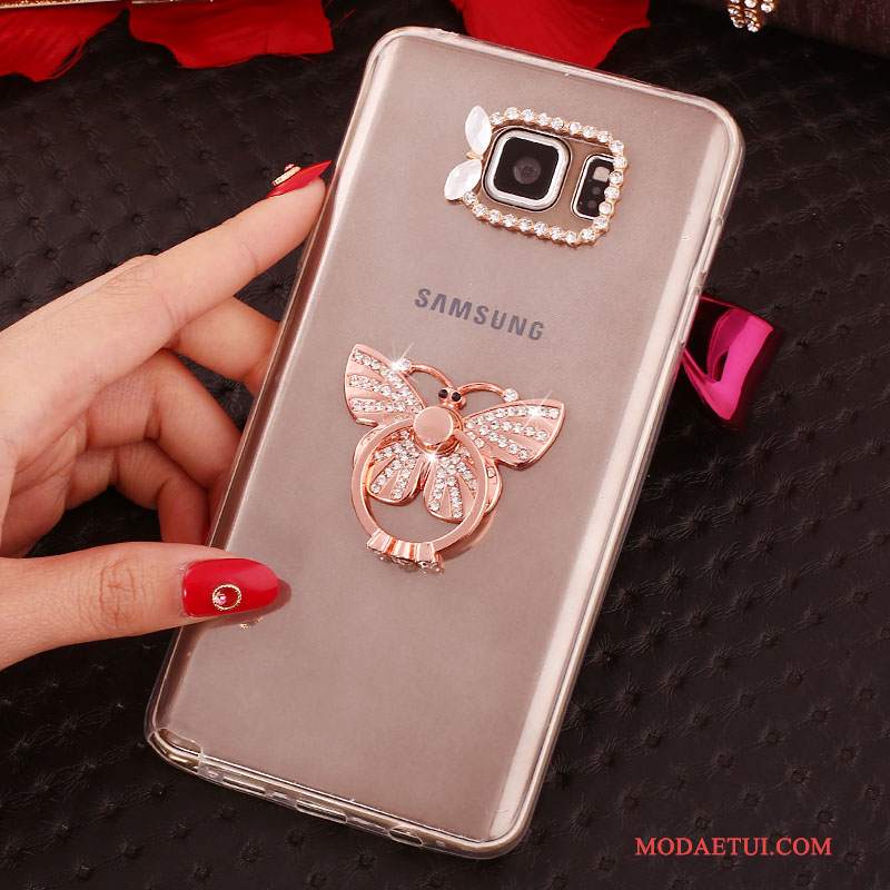 Futerał Samsung Galaxy Note 5 Rhinestone Biały, Etui Samsung Galaxy Note 5 Ochraniacz