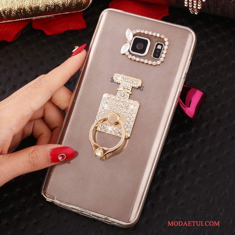 Futerał Samsung Galaxy Note 5 Rhinestone Biały, Etui Samsung Galaxy Note 5 Ochraniacz