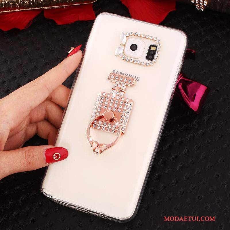 Futerał Samsung Galaxy Note 5 Rhinestone Biały, Etui Samsung Galaxy Note 5 Ochraniacz