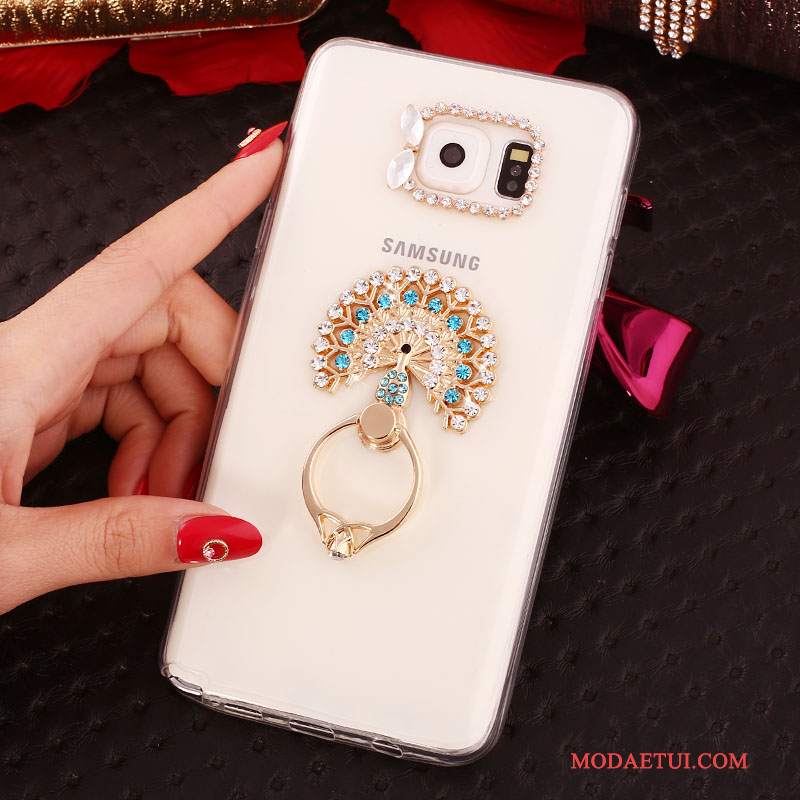 Futerał Samsung Galaxy Note 5 Rhinestone Biały, Etui Samsung Galaxy Note 5 Ochraniacz