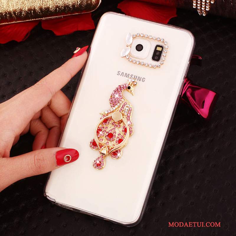 Futerał Samsung Galaxy Note 5 Rhinestone Biały, Etui Samsung Galaxy Note 5 Ochraniacz